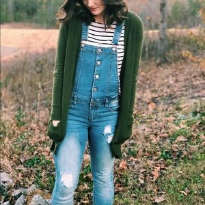 Skinny jean overalls!